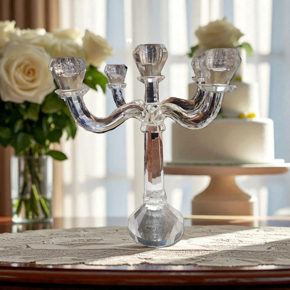 Shannon Crystal Candelabra by Godinger - Picture 4 of 16